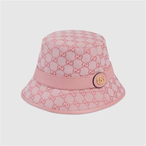 pink gucci hats|pink gucci bucket hat.